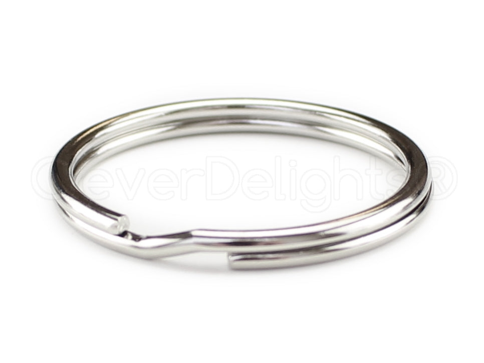 Split Key Rings - Silver Color - 9/16" to 3"