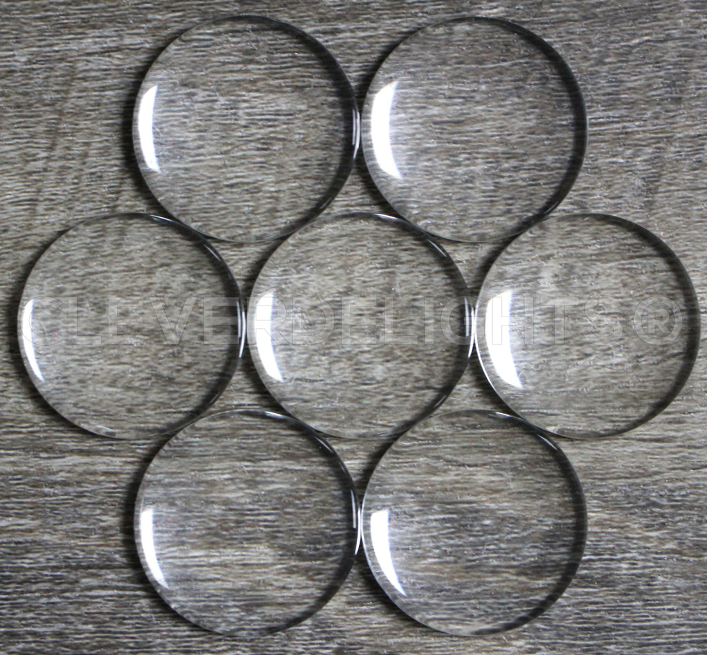 30mm (1 3/16") Round Glass Cabochons