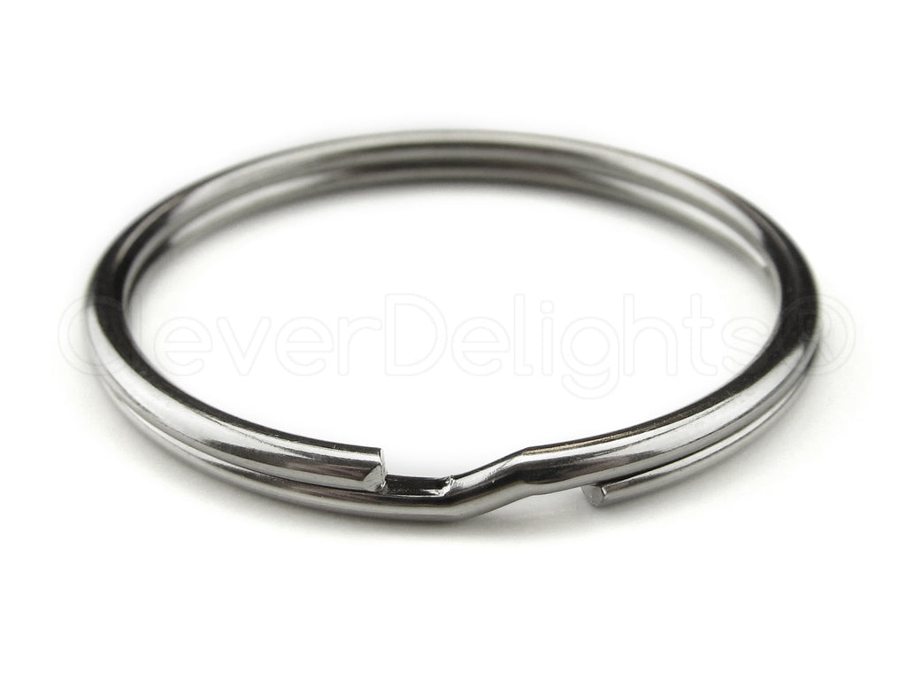 Split Key Rings - Silver Color - 9/16" to 3"
