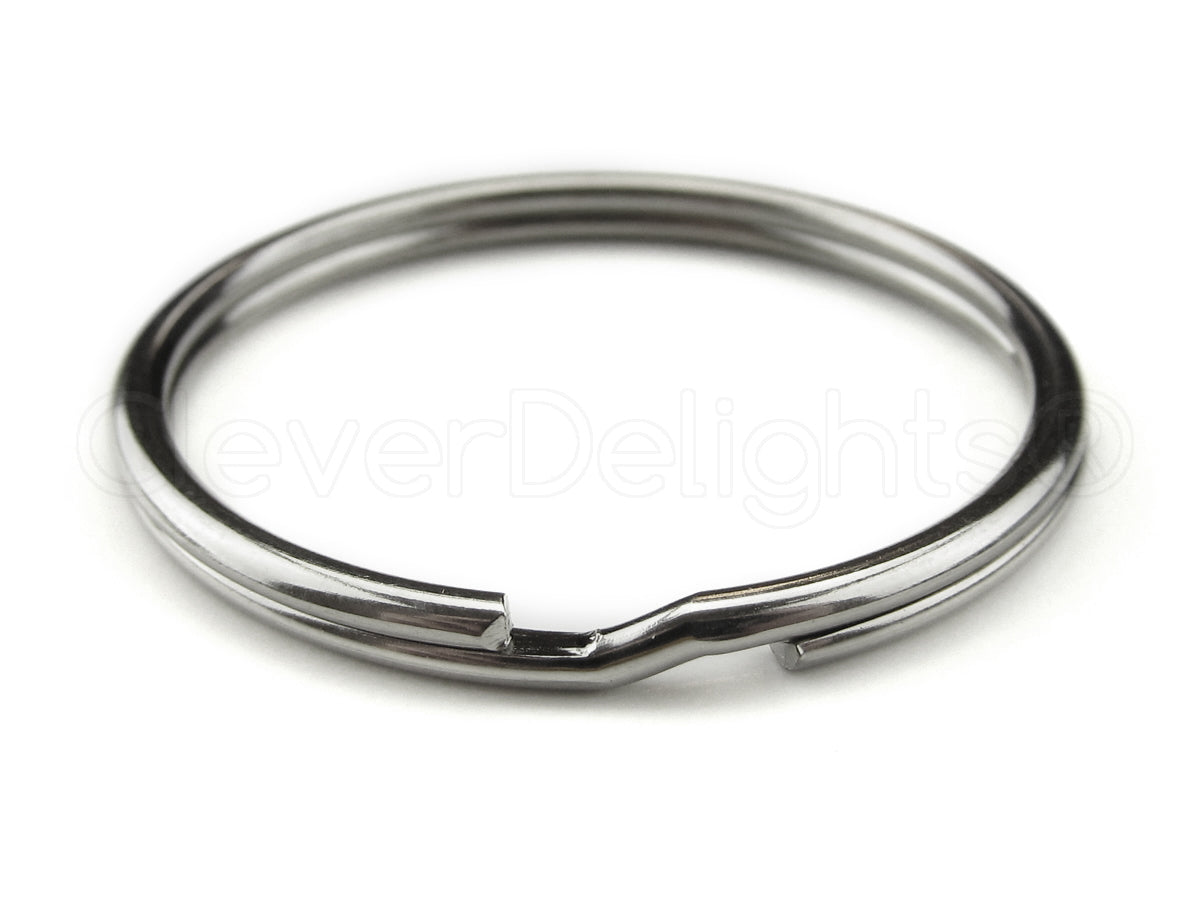 Split Key Rings - Silver Color - 9/16" to 3"