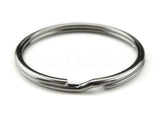 Split Key Rings - Silver Color - 9/16" to 2"