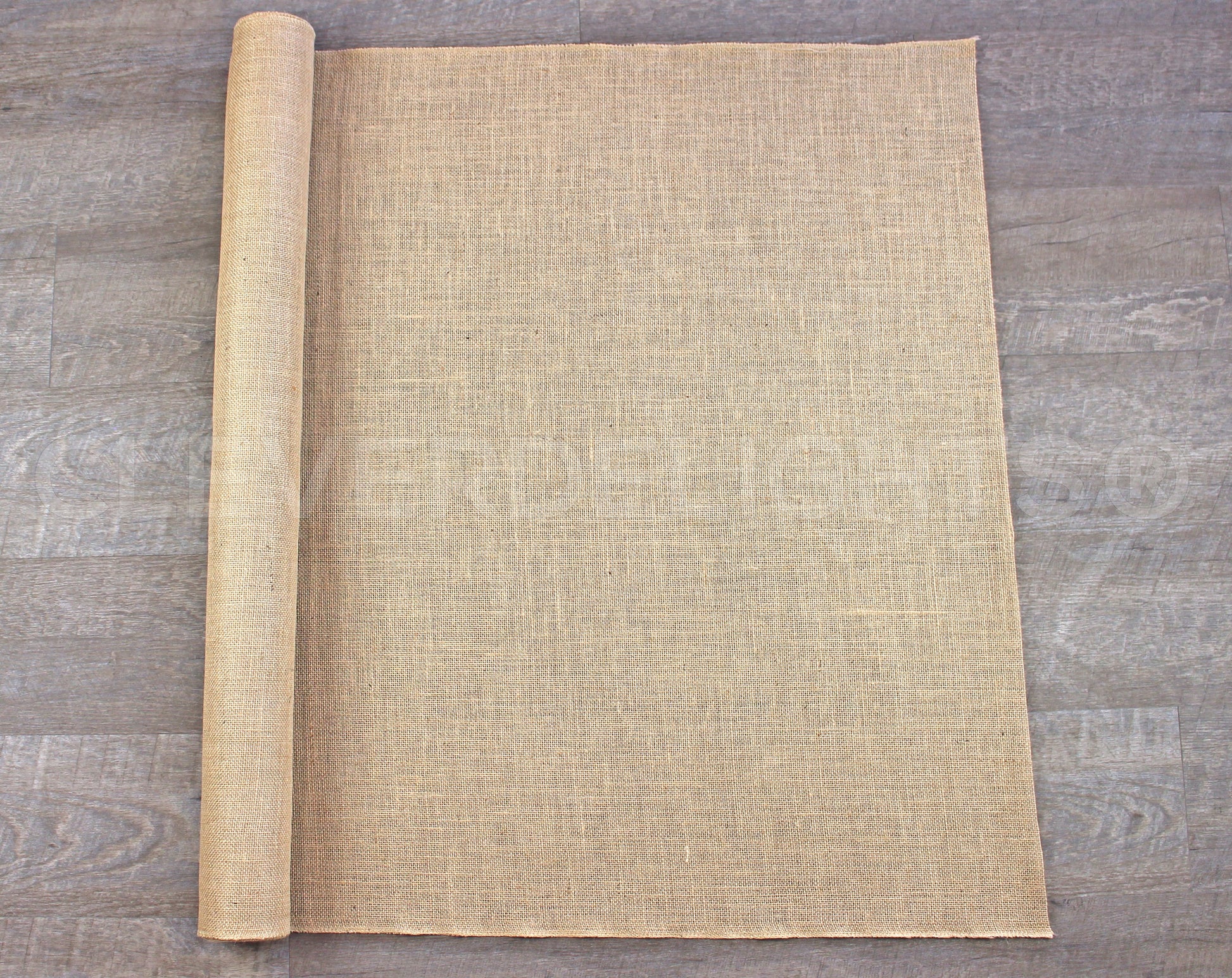 36" Natural Burlap Roll - Finished Edges