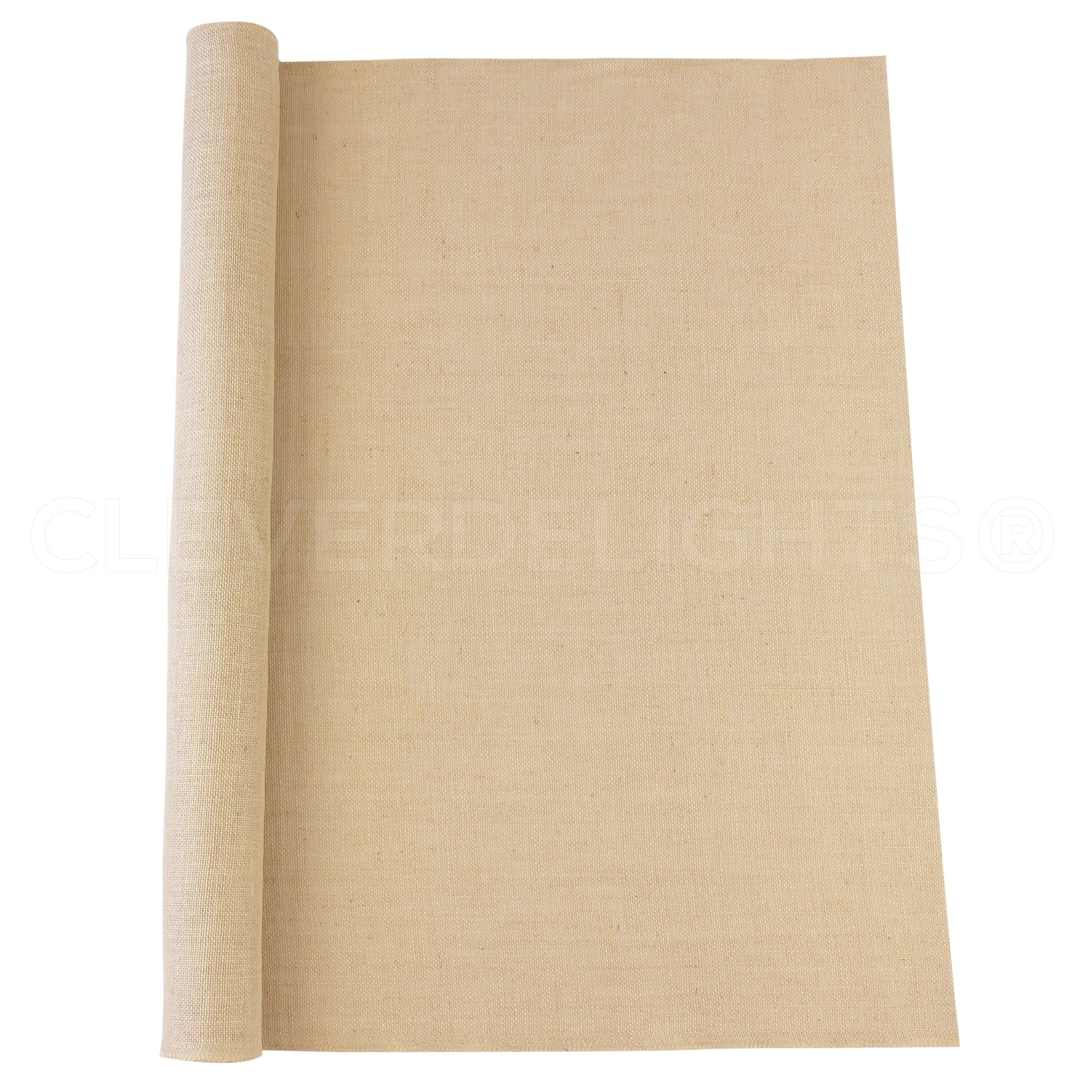 36" Natural Burlap Roll - Finished Edges