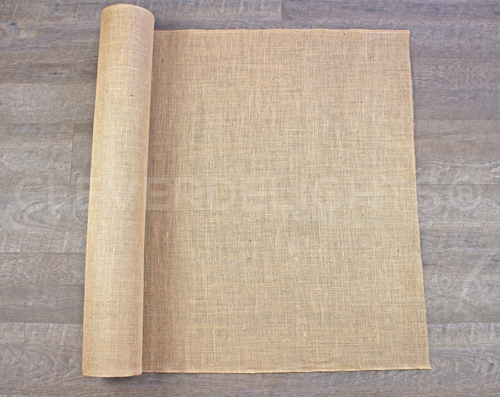 36" Natural Burlap Roll - Finished Edges