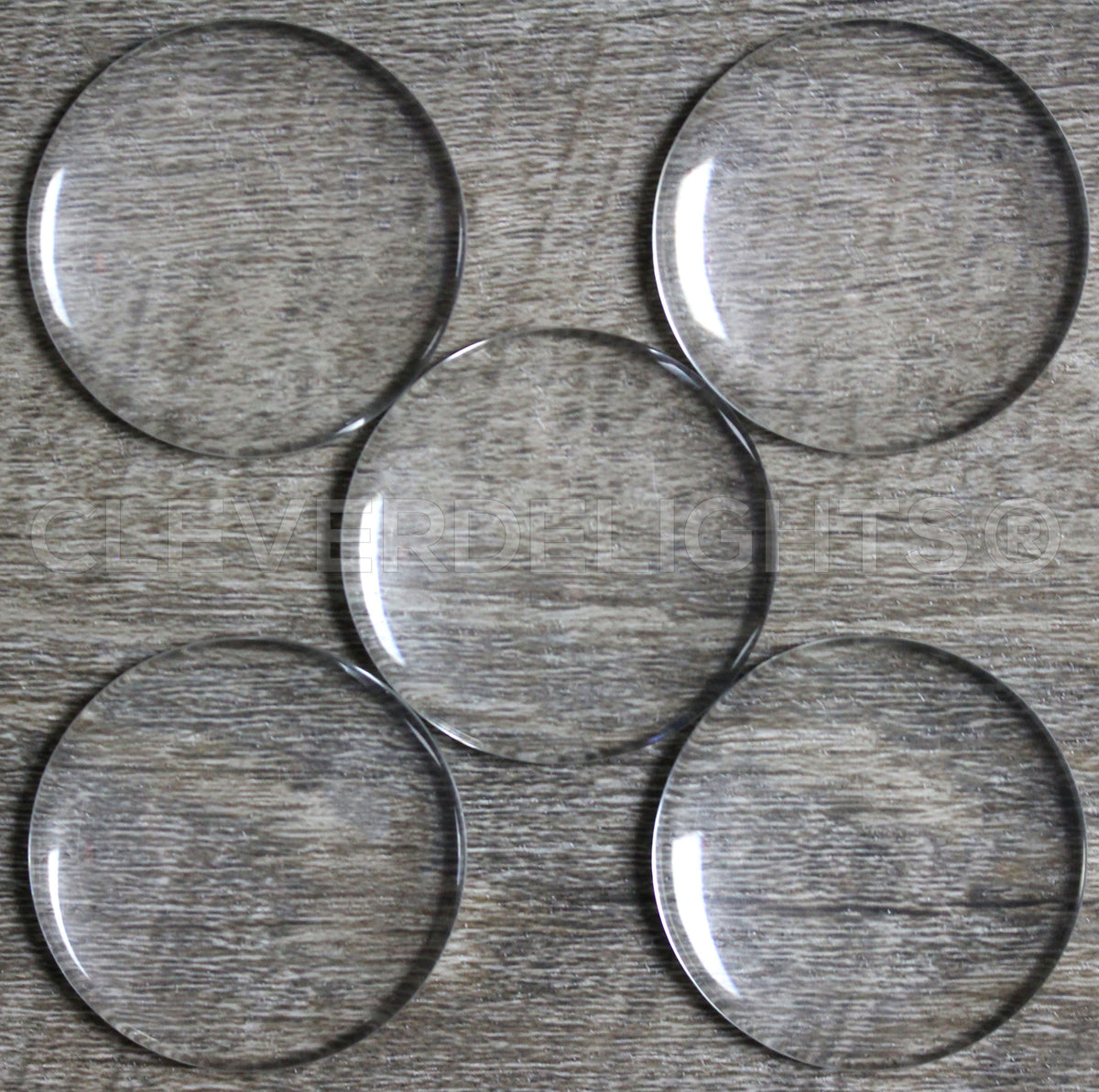40mm (1 9/16") Round Glass Cabochons