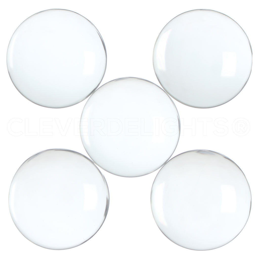 CleverDelights 40mm (1 9/16) Round Glass Cabochons