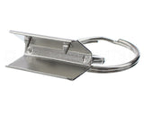 1" Key Fob Hardware Sets With Key Rings - Silver Color