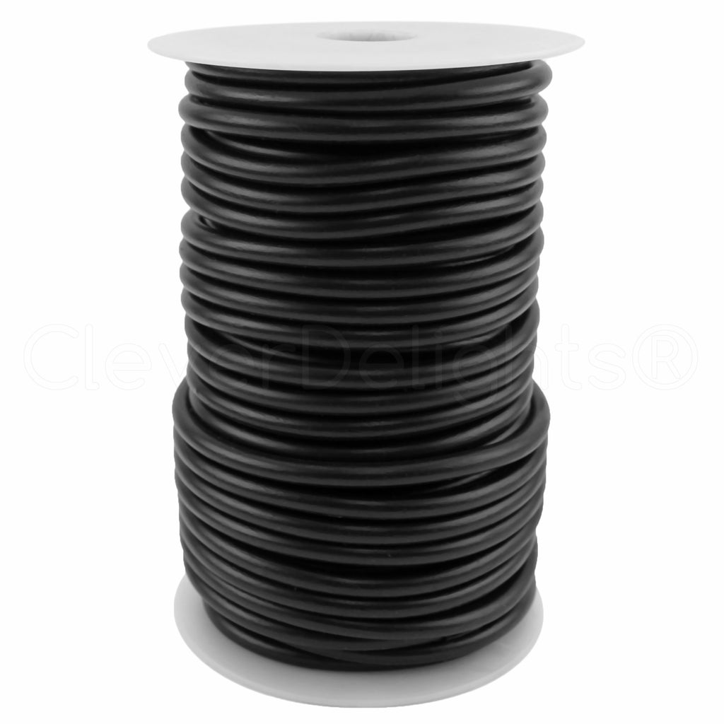 CleverDelights Solid Rubber Cord - 5mm (3/16)