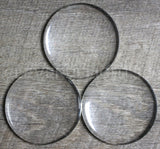 2.5" (63.5mm) Round Glass Cabochons
