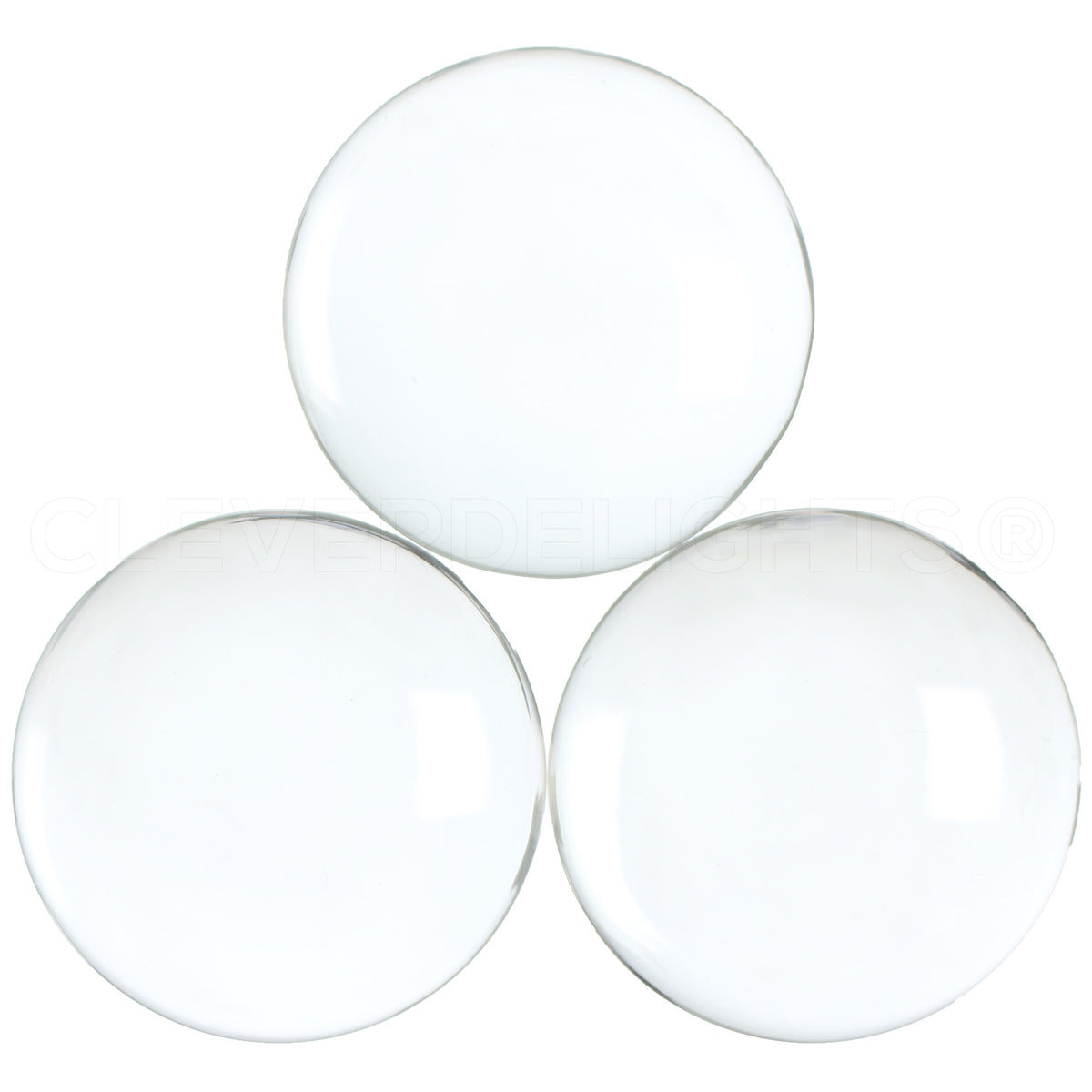 2.5" (63.5mm) Round Glass Cabochons