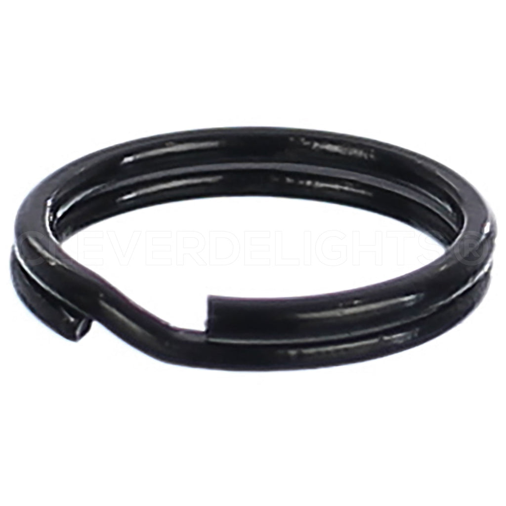 Split Key Rings - Dark Black - 9/16" to 2"