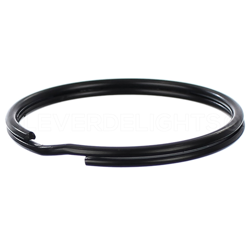 Split Key Rings - Dark Black - 9/16" to 2"