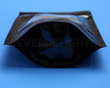 Glossy Black Stand-Up Window Pouches - 8oz - 6" x 9" x 3"