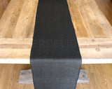 14" Black Burlap Roll - Finished Edges