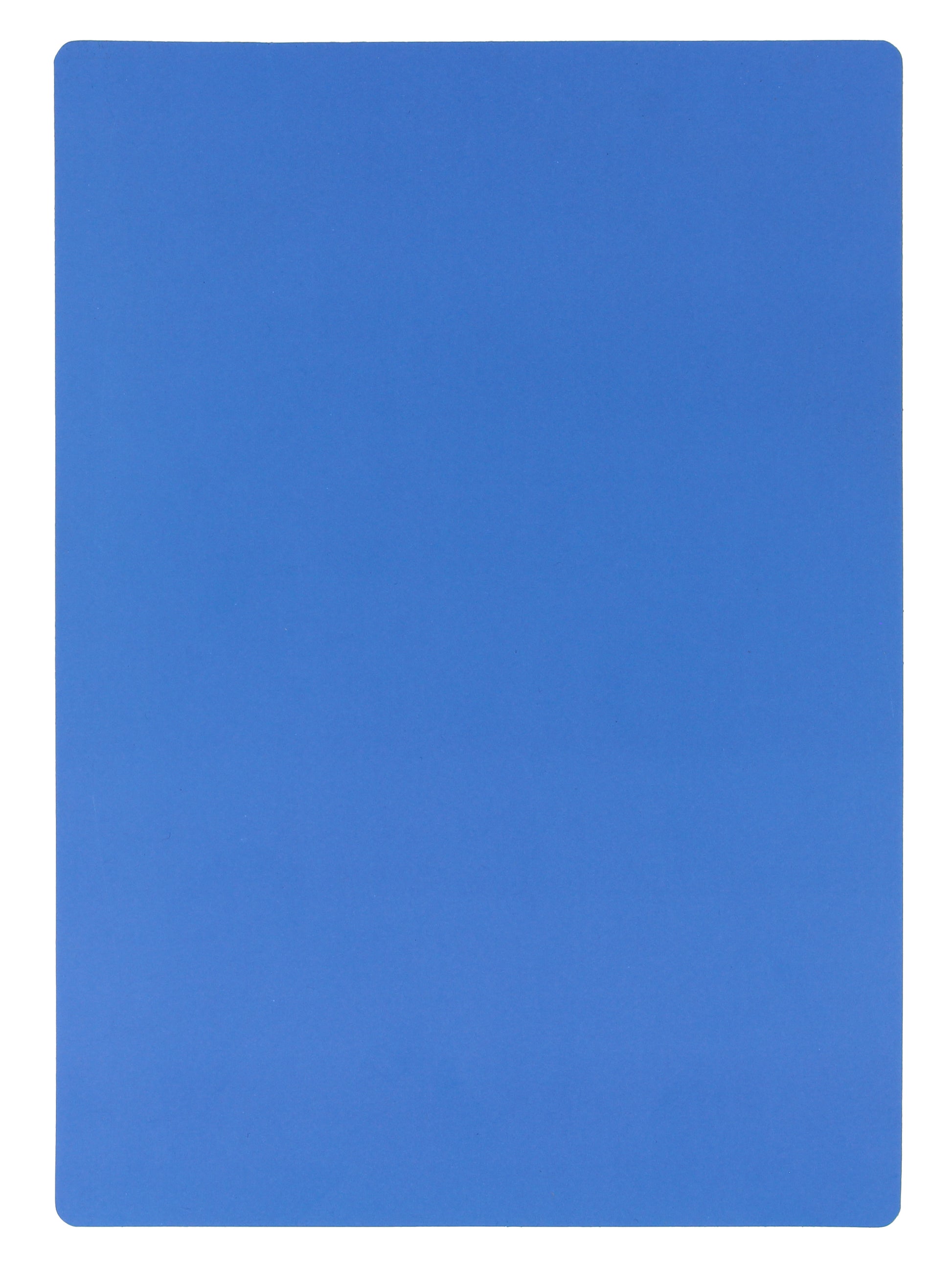 Blue Plastic Cards - 5" x 7"
