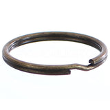 Split Key Rings - Antique Bronze Color - 9/16" to 2"