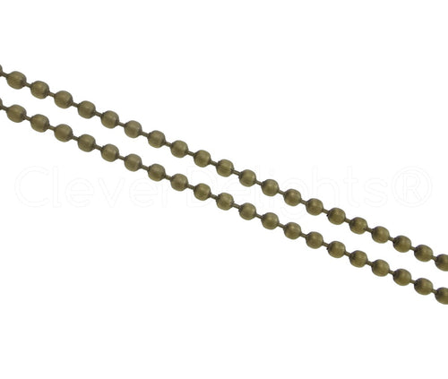2.0mm Ball Chain - Antique Bronze Color