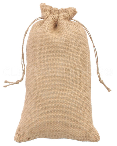 Natural Burlap Bags - 6" x 10"