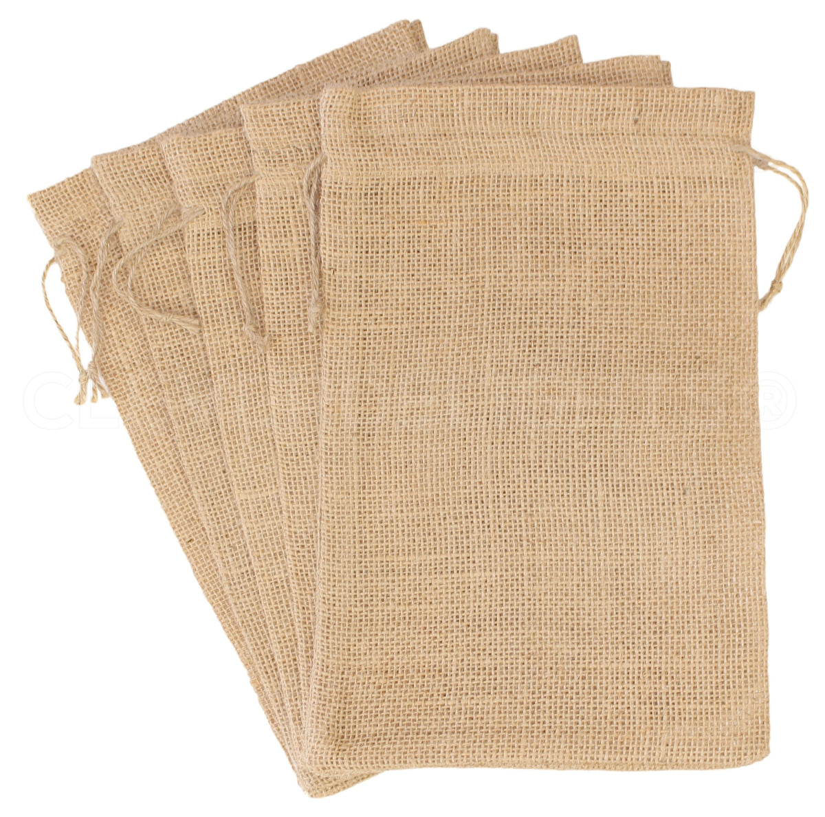 Natural Burlap Bags - 8" x 12"