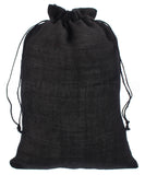 Black Burlap Bags - 10" x 14"