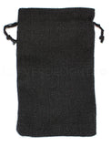 Black Burlap Bags - 6" x 10"