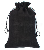 Black Burlap Bags - 8" x 12"