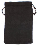 Black Burlap Bags - 8" x 12"