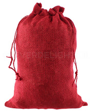 Red Burlap Bags - 10" x 14"