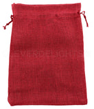 Red Burlap Bags - 10" x 14"