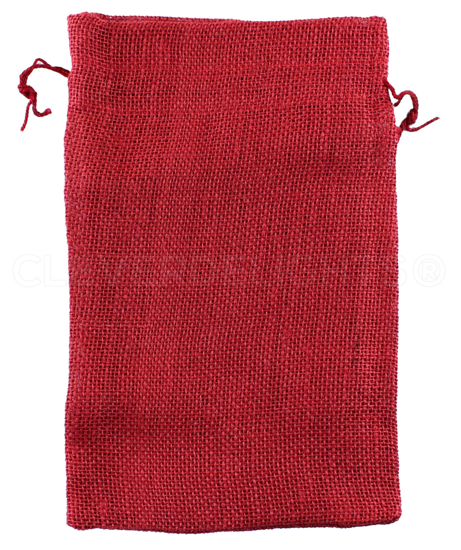 Red Burlap Bags - 6" x 10"