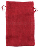 Red Burlap Bags - 6" x 10"