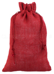 Red Burlap Bags - 8" x 12"