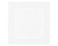 6" Hemstitch Cocktail Napkins - 100% Cotton - White