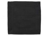 6" Cocktail Napkins - 100% Linen - Black