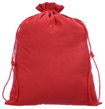 Red Cotton Bags - 12" x 16"