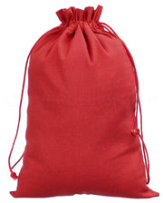 Red Cotton Bags - 8" x 12"