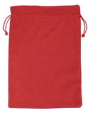 Red Cotton Bags - 8" x 12"