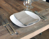 20" Hemstitch Dinner Napkins - 100% Linen - Natural