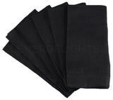 20" Dinner Napkins - 100% Linen - Black