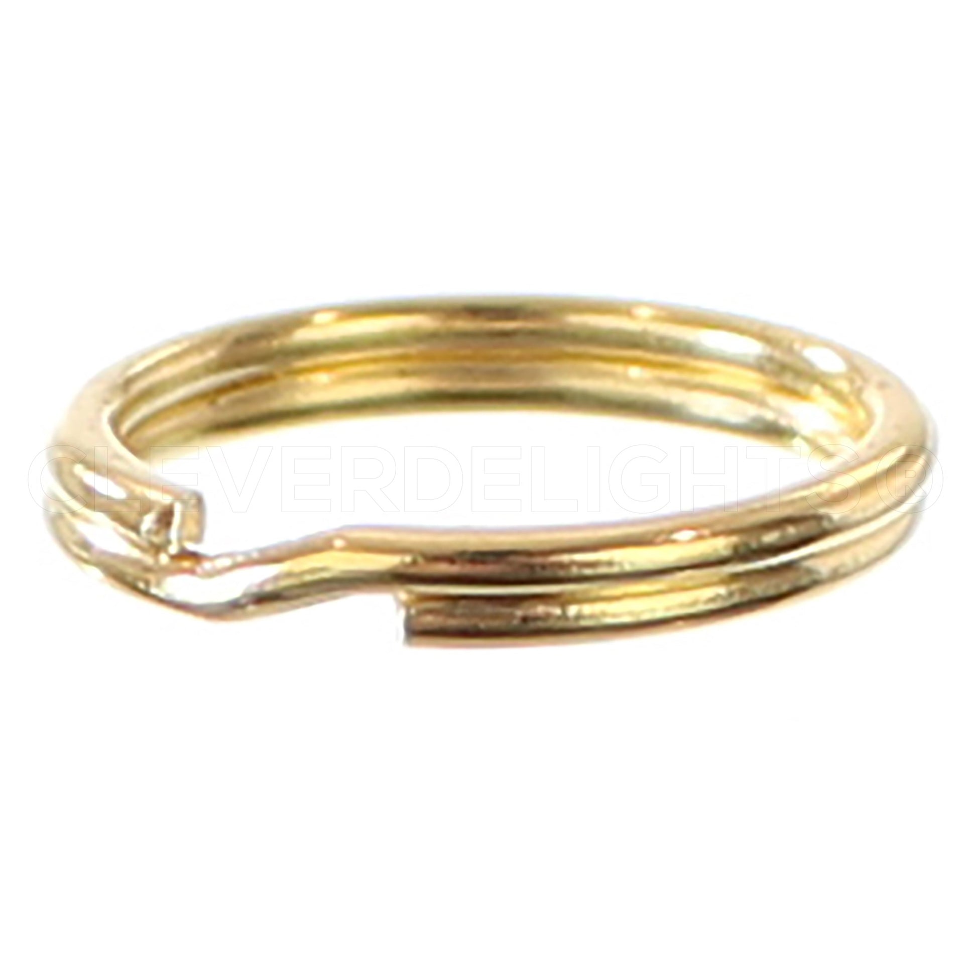 Split Key Rings - Gold Color - 9/16" to 1 3/8"