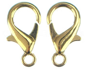 Lobster Clasps - 21x12mm - Gold Color
