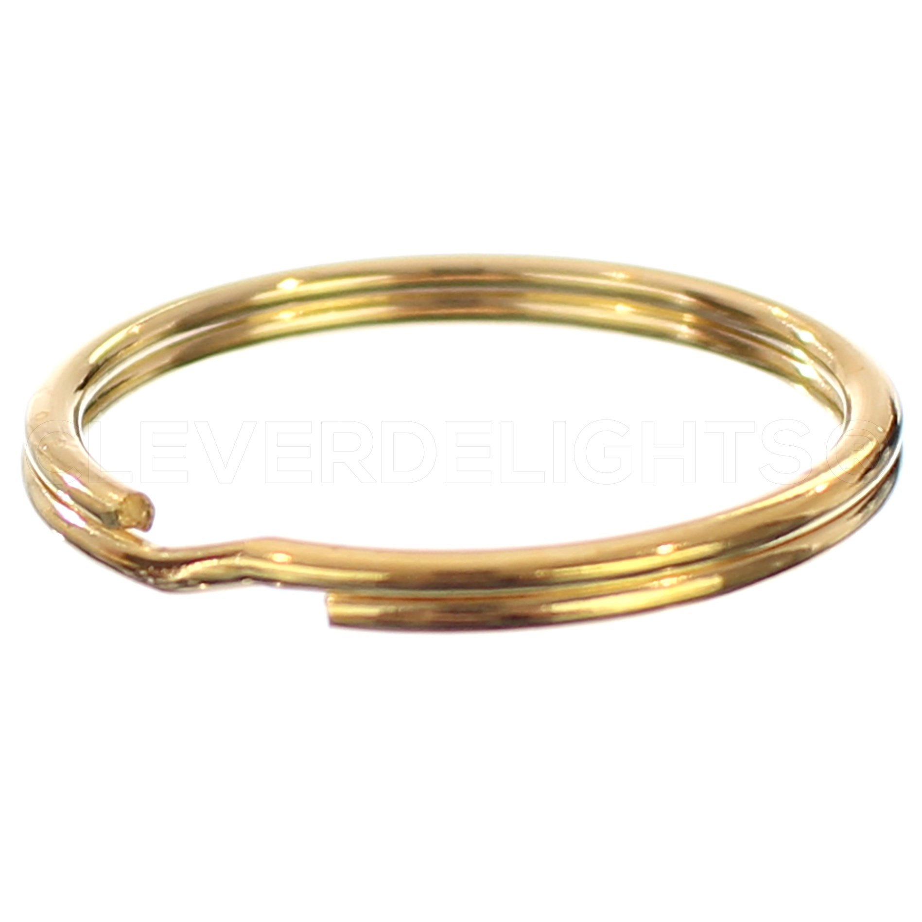 Split Key Rings - Gold Color - 9/16" to 1 3/8"