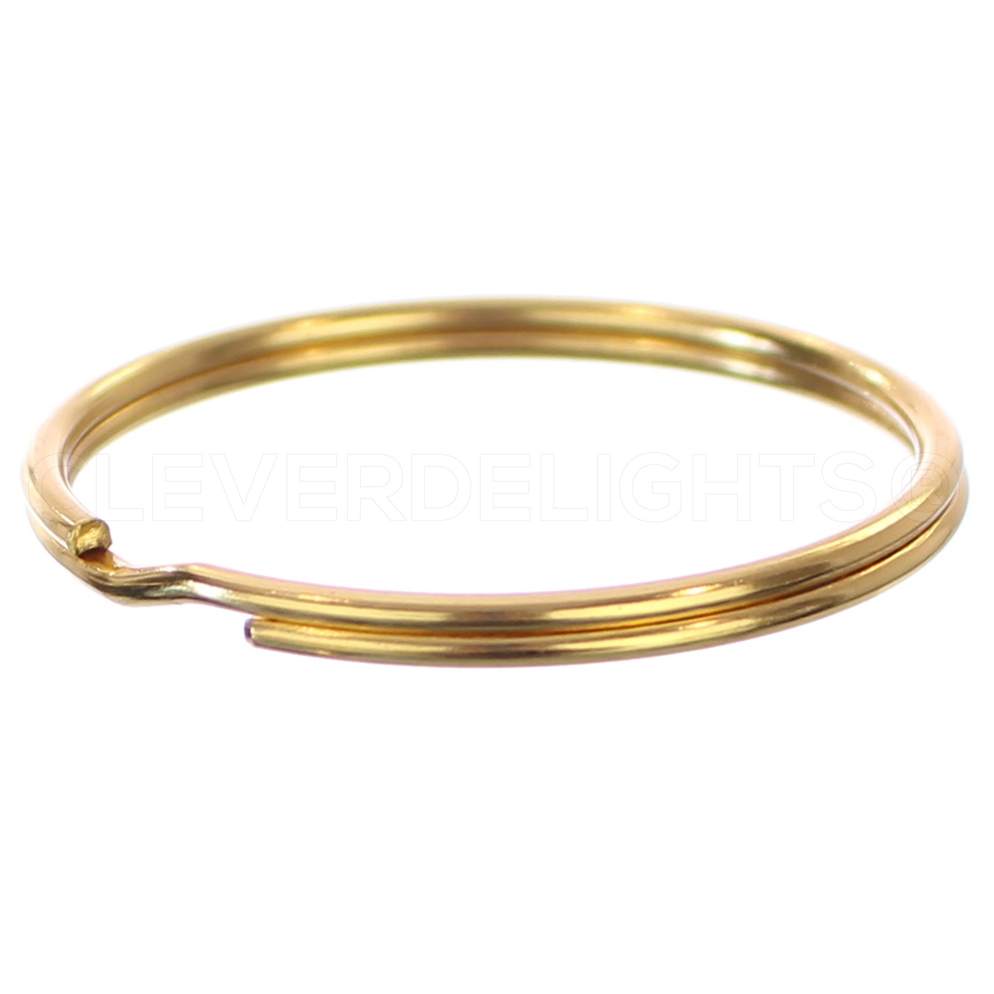 Split Key Rings - Gold Color - 9/16" to 1 3/8"