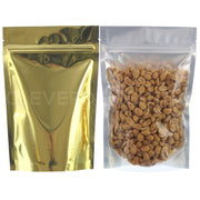 Gold Back / Clear Front Stand-Up Pouches - 8oz - 6" x 9" x 3"