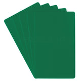 Green Plastic Cards - 3" x 5"