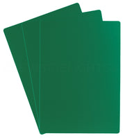 Green Plastic Cards - 5" x 7"