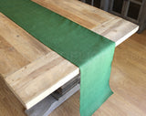 14" Green Burlap Roll - Finished Edges