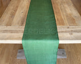 14" Green Burlap Roll - Finished Edges