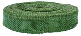 1" Green Burlap Ribbon - Finished Edge - 25 Yards