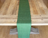 9" Green Burlap Roll - Finished Edges